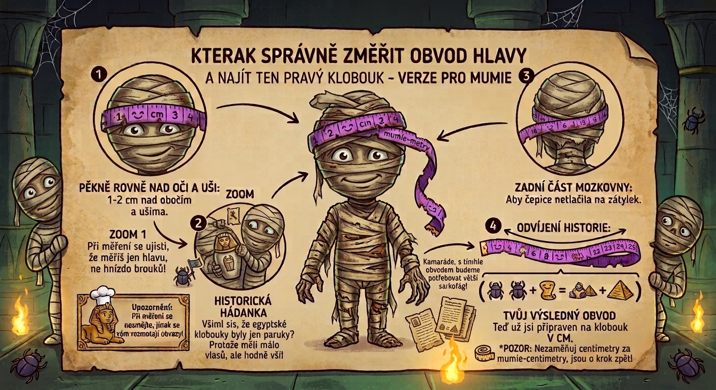 měření obvodu hlavy_mumie